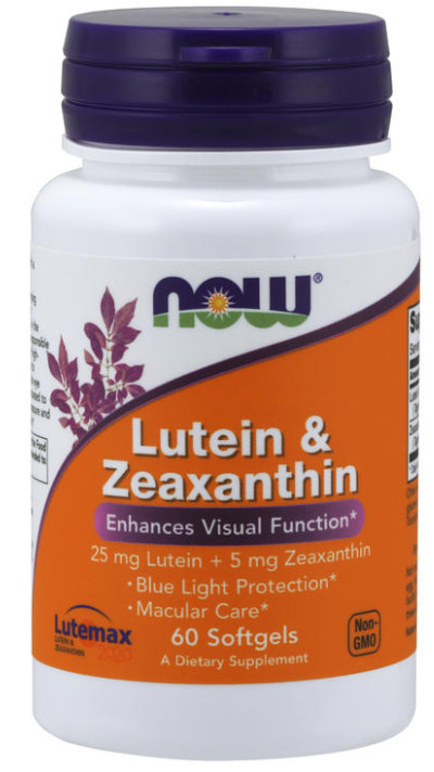 [預購] Now 葉黃素 +玉米黃質 25毫克 60粒 Lutein & Zeaxanthin