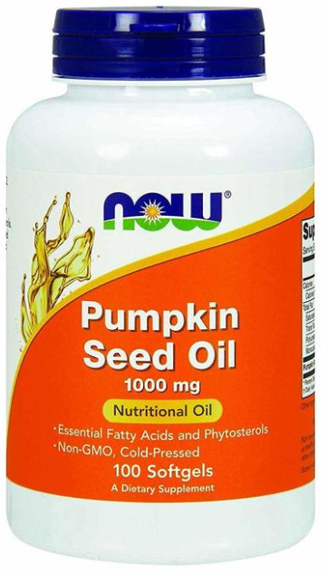 [現貨] Now 冷榨南瓜籽油 1000毫克 100/200粒 Pumpkin Seed Oil