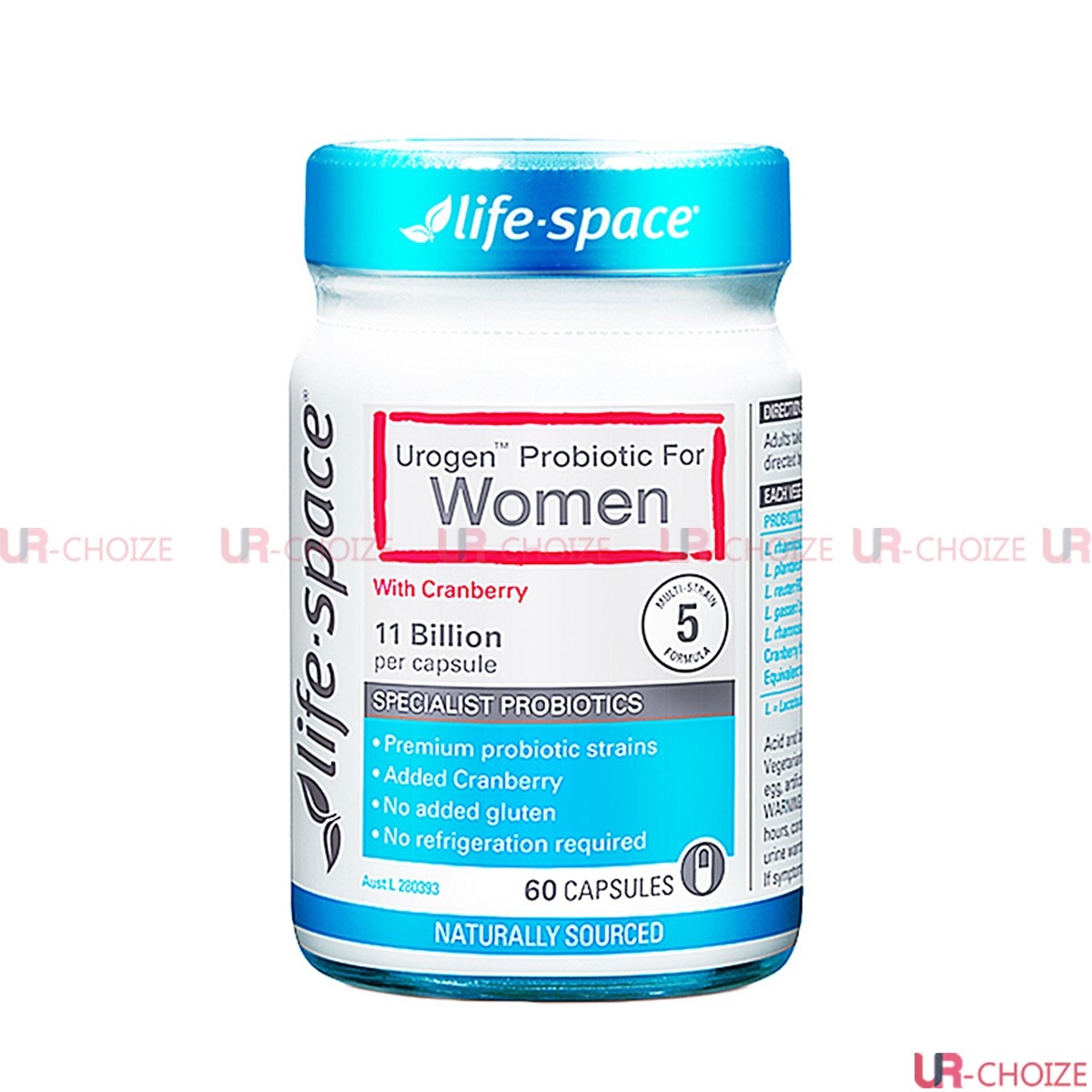 Life Space-女性泌尿系統健康益生菌膠囊60粒（平行進口）