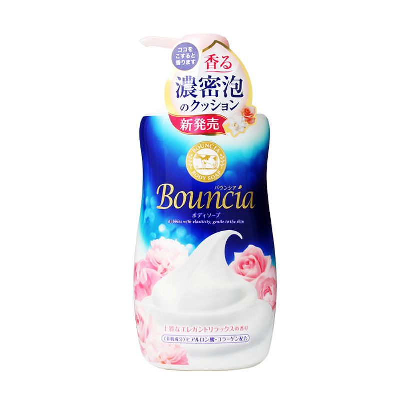 BOUNCIA-牛乳石堿泡泡沐浴露玫瑰花香500ml（平行進口）