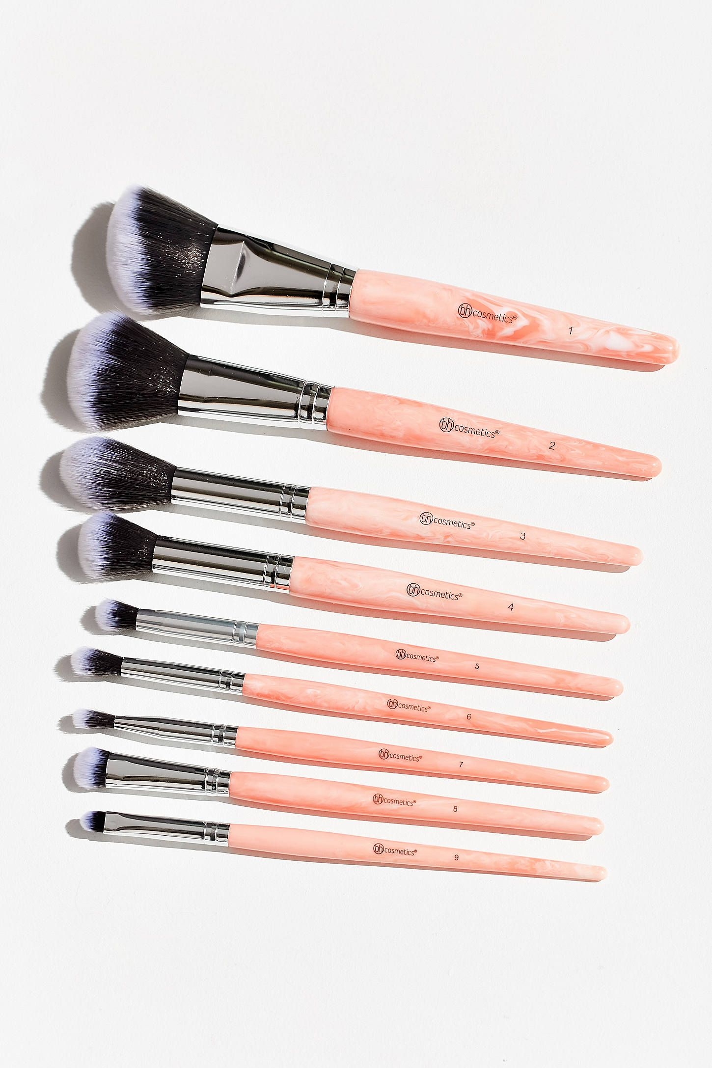 **特價** BH Cosmetics Rose Quartz 粉紅雲石9件掃套裝