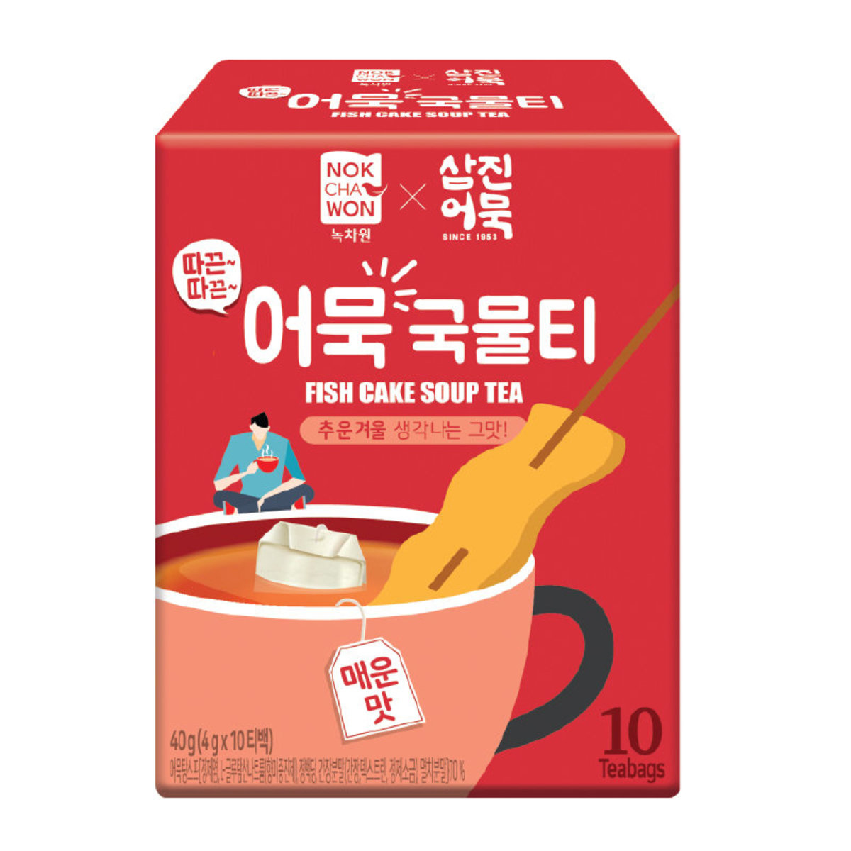 〖綠茶園〗魚糕湯茶包(辣味) 12件