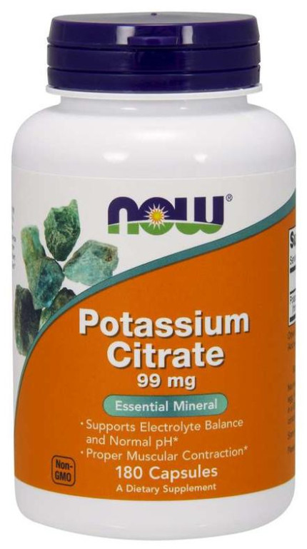 [預購] Now 檸檬酸鉀 99毫克 180粒 Potassium Citrate