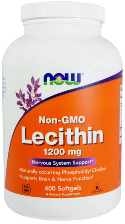 [預購] Now 非基因改造卵磷脂 1200毫克 100/200/400粒 Lecithin Non-GMO