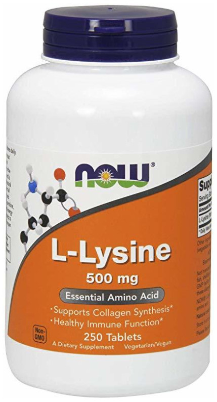 [預購] Now 左旋離胺酸 500毫克 100/250片錠劑 L-Lysine Pharmaceutical Grade