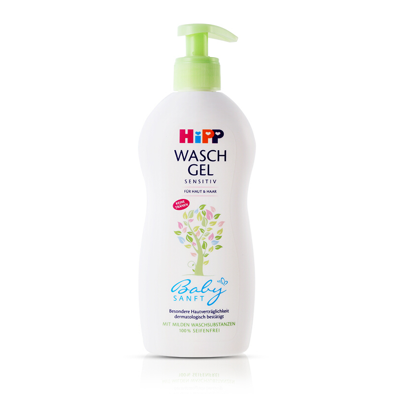 Hipp-Hipp嬰兒二合一洗髮沐浴露泵裝400ml（平行進口）