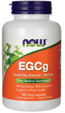 [現貨] Now EGCG綠茶萃取 400mg 90/180粒 素食 80%兒茶素