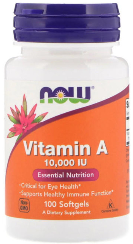 [預購] Now 維他命A 10,000IU 100粒軟膠囊 Vitamin A