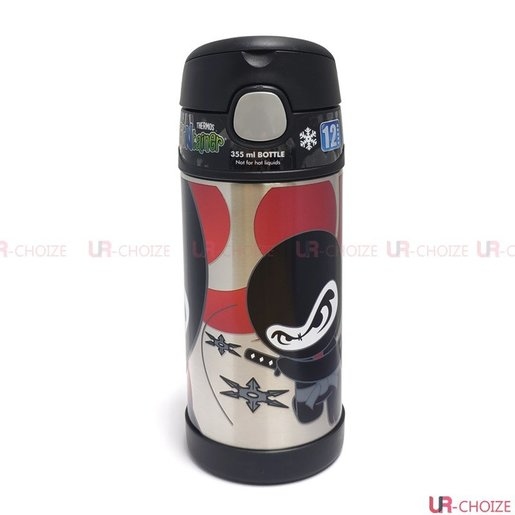Thermos-不銹鋼兒童吸管保溫杯 (忍者) 355mL（平行進口）