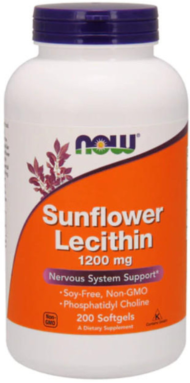 [預購] Now 向日葵卵磷脂 200粒軟膠囊 Sunflower Lecithin