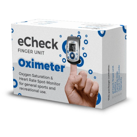 💝49折💝Elepho eCheck手指脈搏血氧儀(哮喘，COPD和糖尿病患者) eCheck Finger Pulse Oximeter