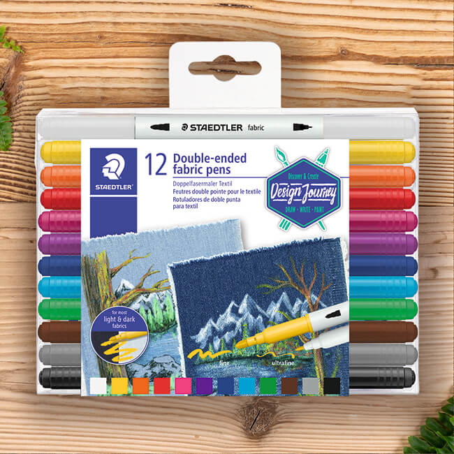 【STAEDTLER 施德樓】設計家雙頭繪布麥克筆12色組 MS3190 TB12