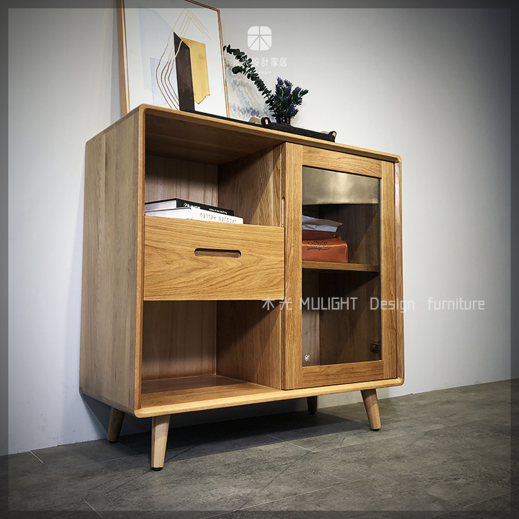 Esther-白橡木玻璃展示櫃|可訂製