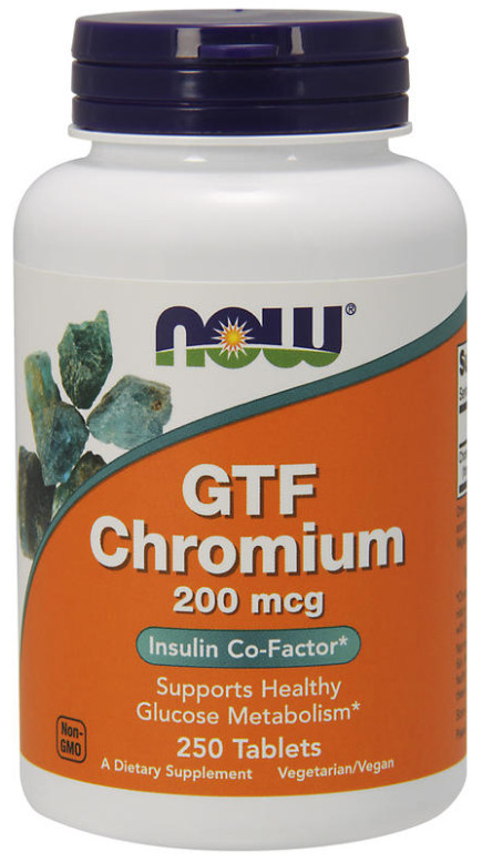 [預購] Now 鉻質 螯合物 200微克 100/250片錠劑 GTF Chromium