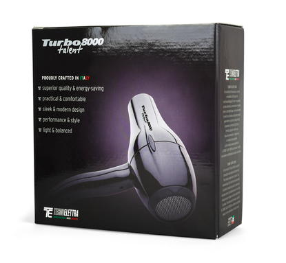 TECNOELETTRA Professional Hair Dryer Turbo Talent 8000