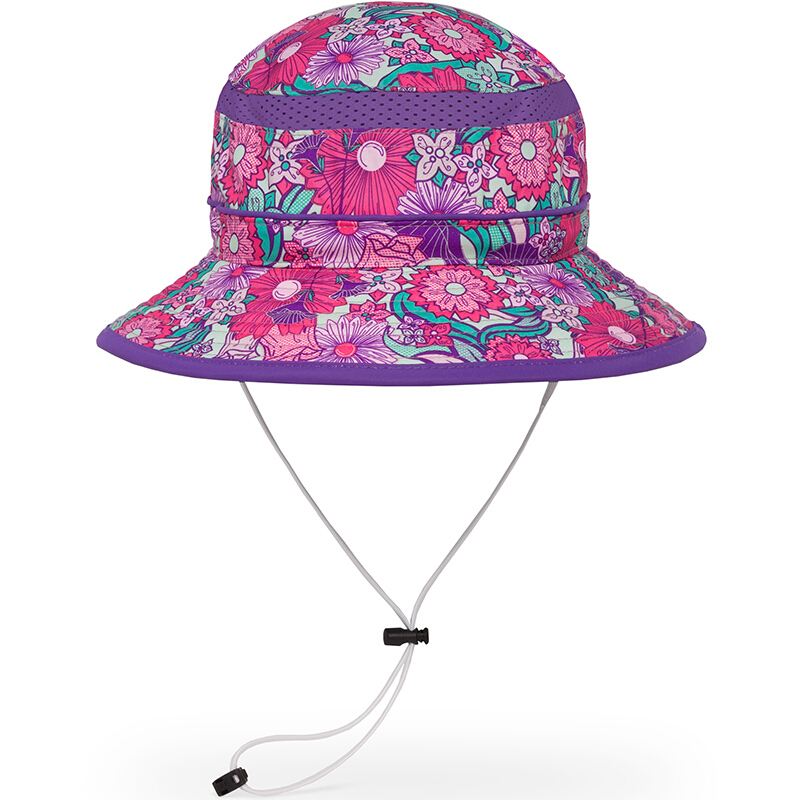 Sunday Afternoons-美國童裝永久最高防曬帽（紫色鲜花L）（平行進口）