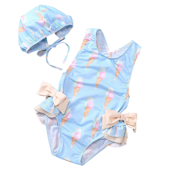 Ice Cream Bow Swimsuit