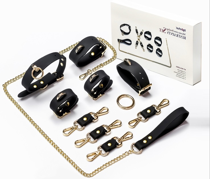 Roomfun - 高級醫學矽膠十字扣BDSM套裝