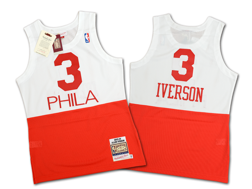 Mitchell & Ness 費城76人隊 Allen Iverson 2003-2004 復刻 球員版球衣