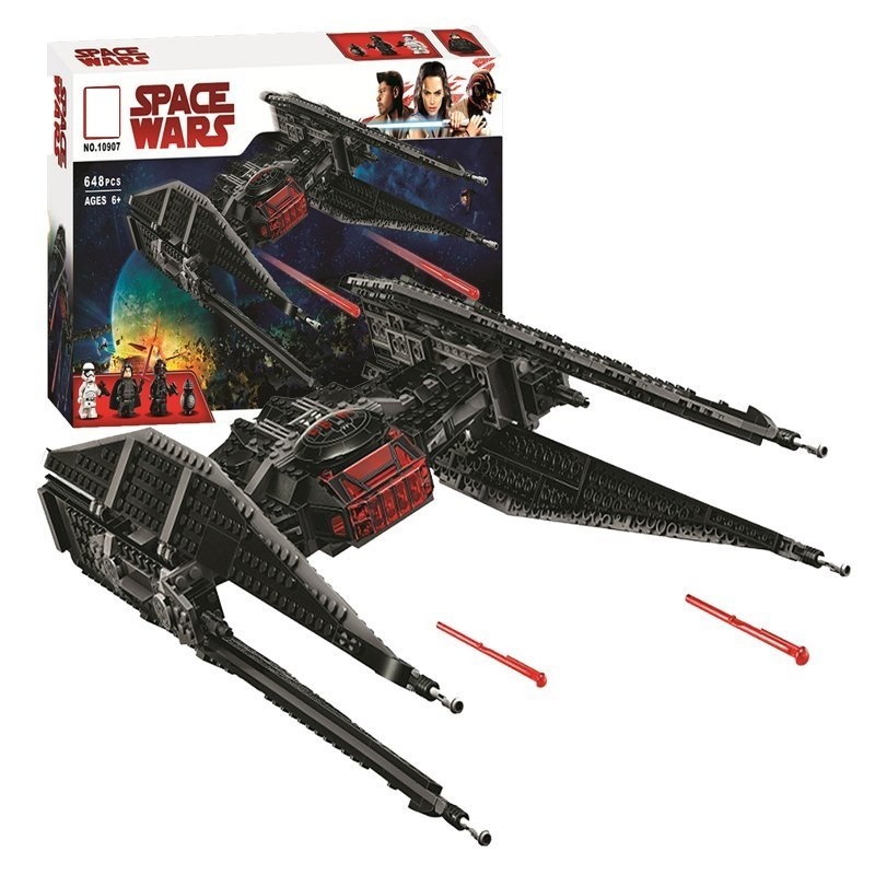 Star Wars Kylo Ren's TIE Fighter Buildings Blocks Set Fit Lego NO BOX BE10907