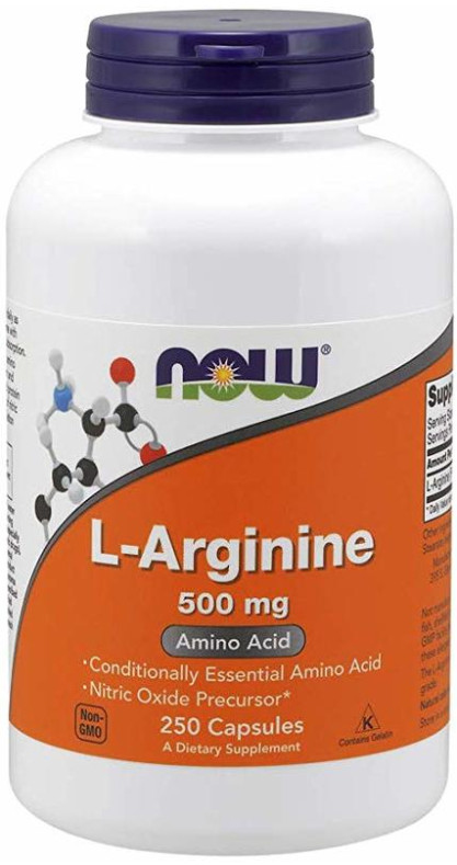 [預購] Now 左旋精氨酸 500毫克250粒膠囊 L-Arginine