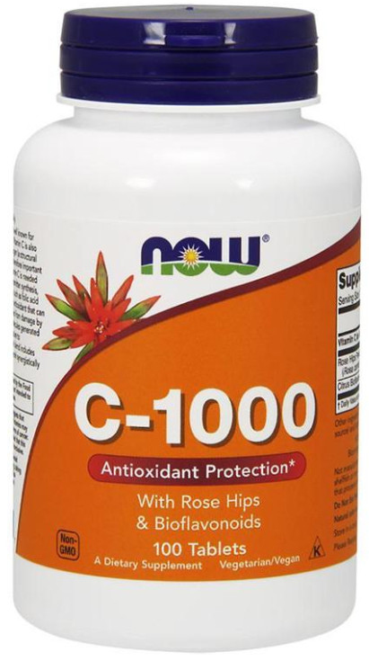 [預購] Now 維他命C+玫瑰果+柑橘生物類黃酮 1000毫克 250錠 C-1000+Rose Hips