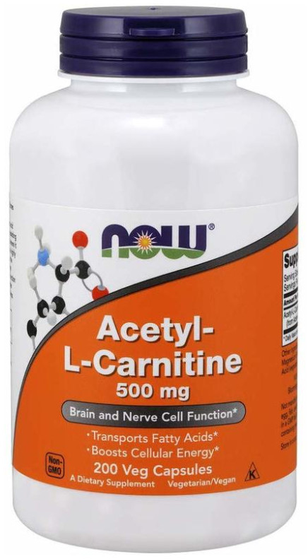 [預購] Now 乙醯左旋肉鹼 500毫克 200粒 Acetyl-L Carnitine
