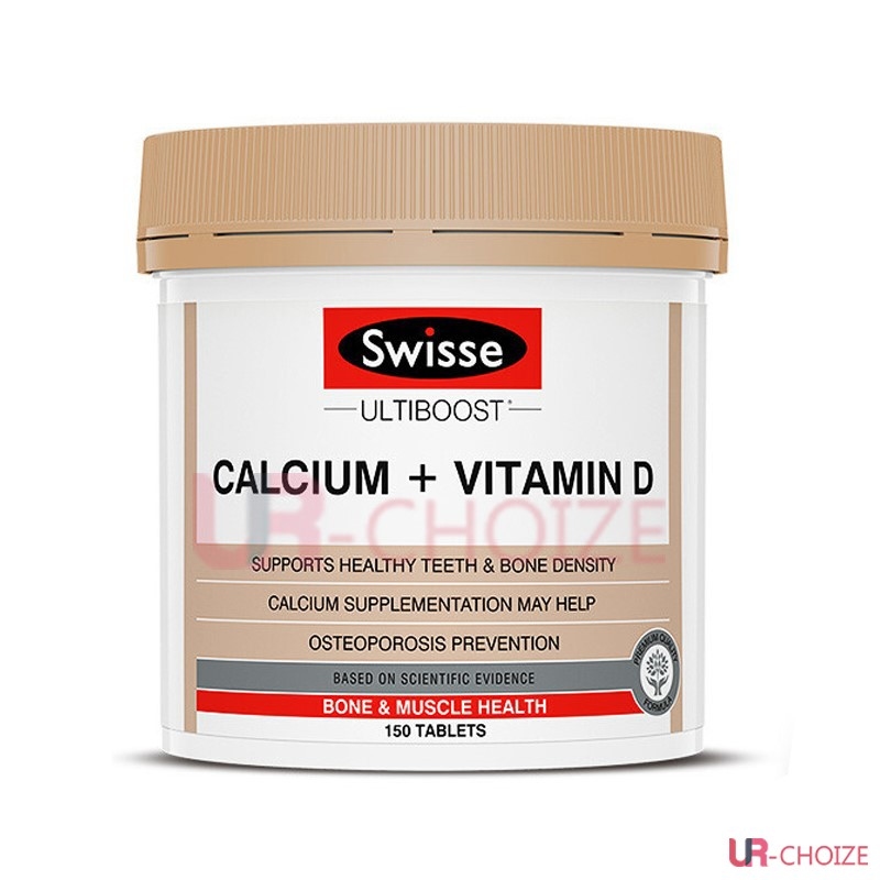 Swisse-Ultiboost 鈣 + 維生素 D 片 - 150粒（新包裝）