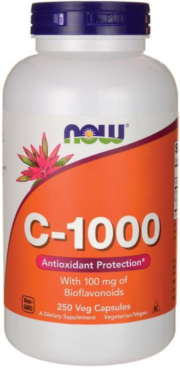 [預購] Now 維他命C +柑橘生物類黃酮 1000毫克 250粒膠囊 C-1000