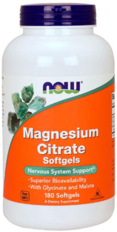 [預購] Now 檸檬酸鎂 133毫克 180粒軟膠囊 Magnesium Citrate