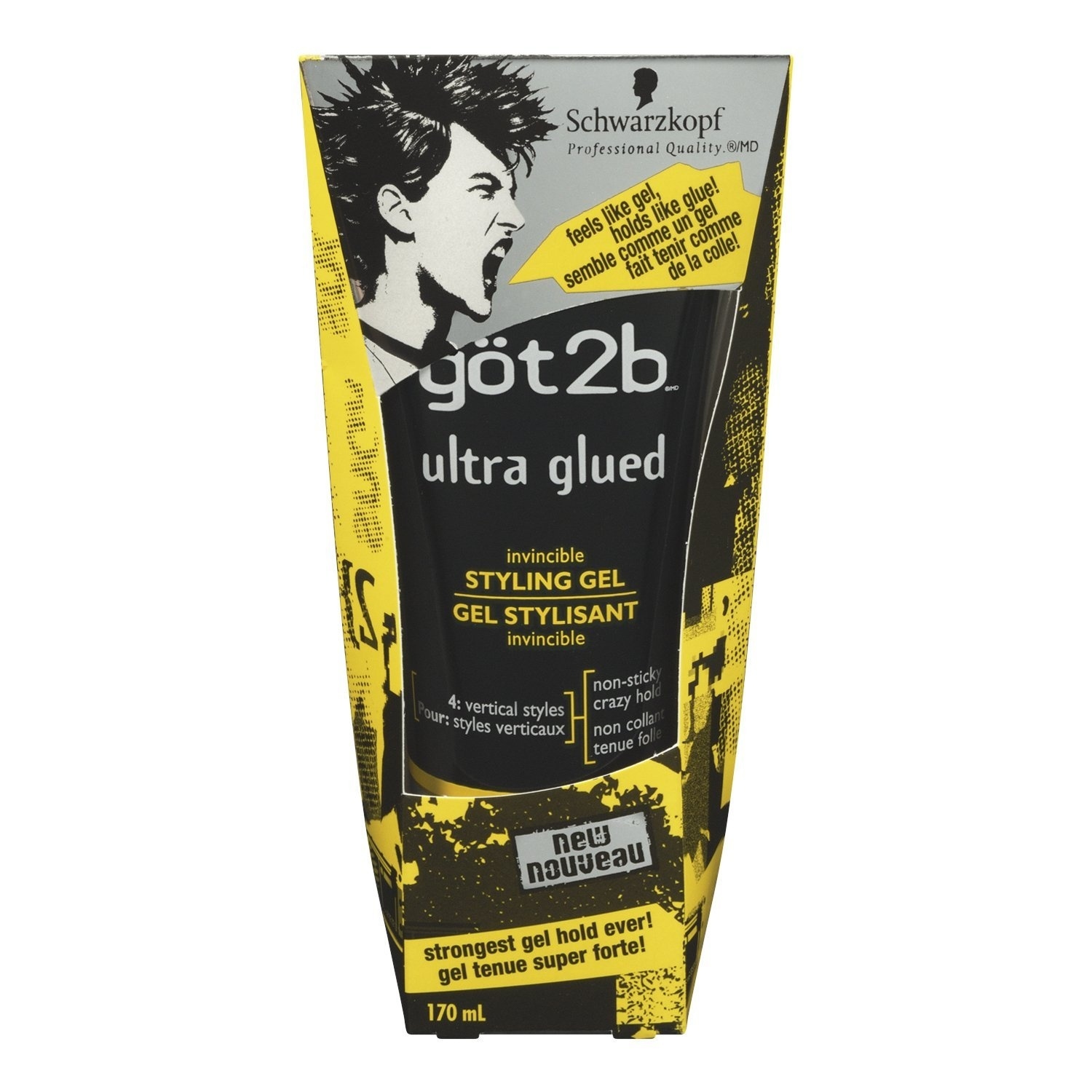 Schwarzkopf got2b ultra glued Invisible Styling Gel 170g