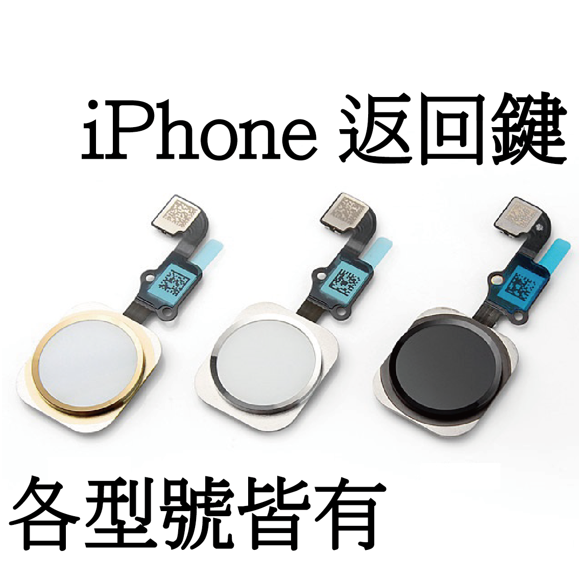 iPhone HOME鍵排線（無商標、無指紋辨識） - HOME鍵返回無效