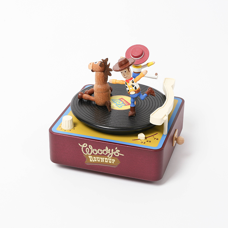 Woody Phonograph-Multi Rotate Music Box