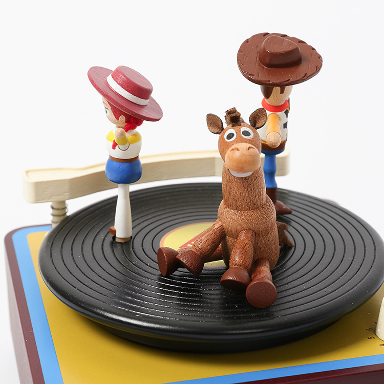 Woody Phonograph-Multi Rotate Music Box