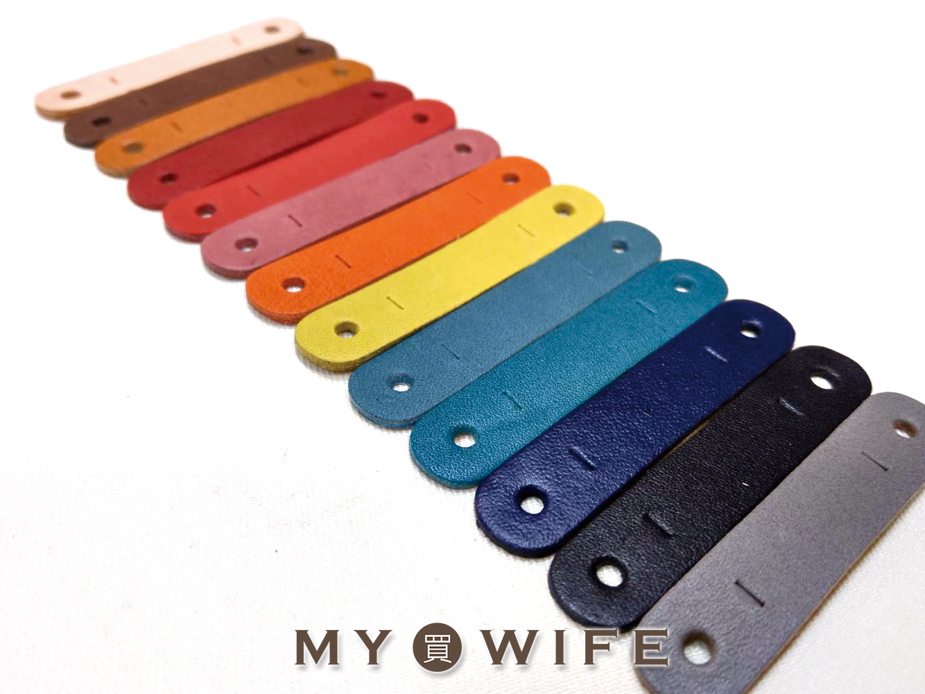 1.2*6cm真皮彩色皮片(飾牌用)_13色