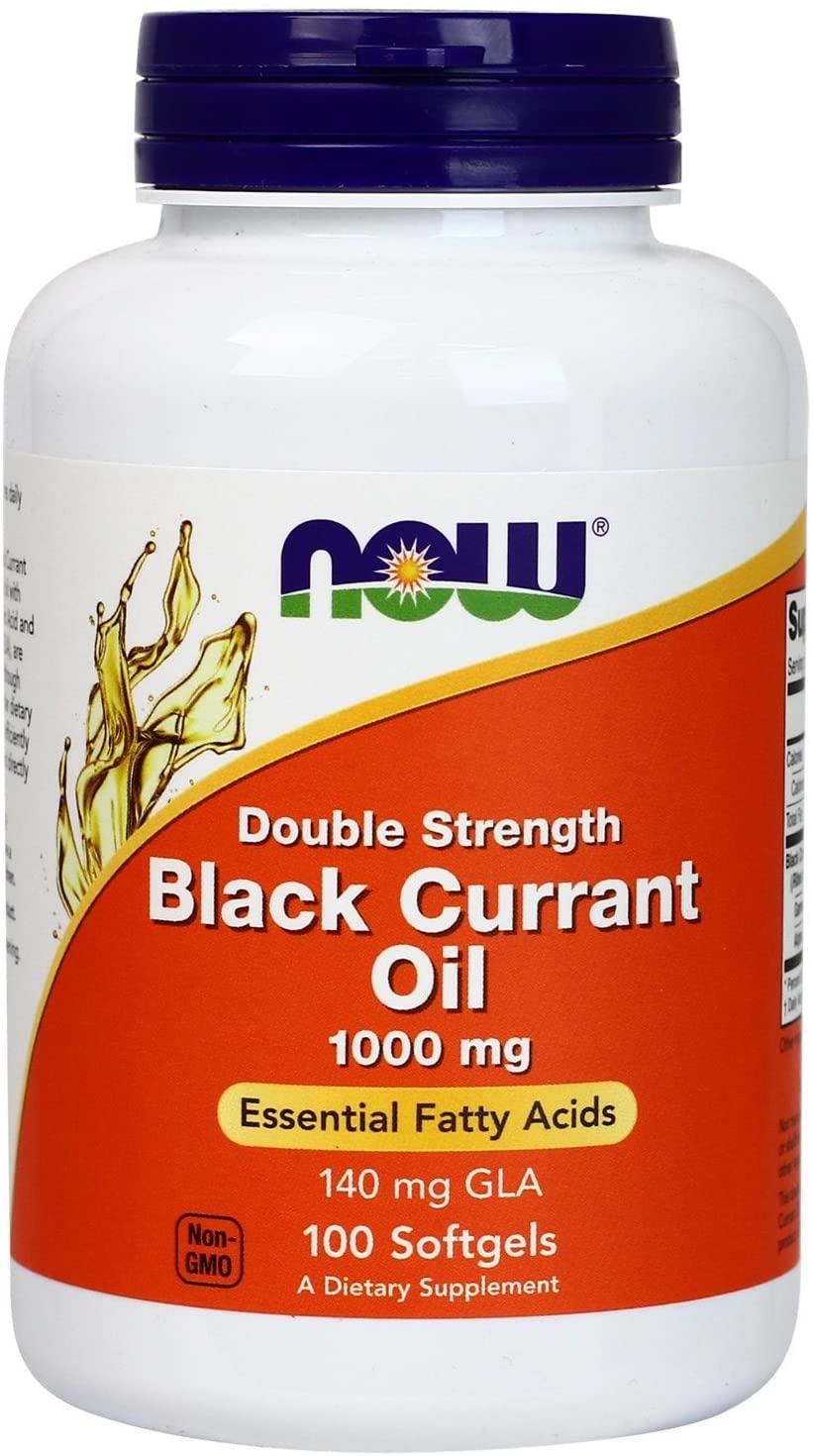 [預購] Now 強效黑醋栗油 14％GLA 1000mg 100粒 Black Currant Oil