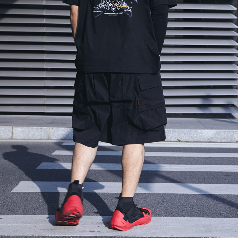 工裝機能多口袋五分褲