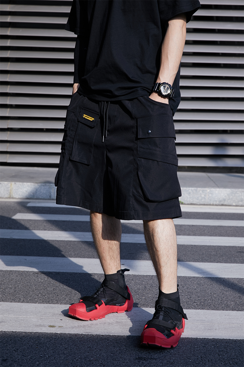 工裝機能多口袋五分褲