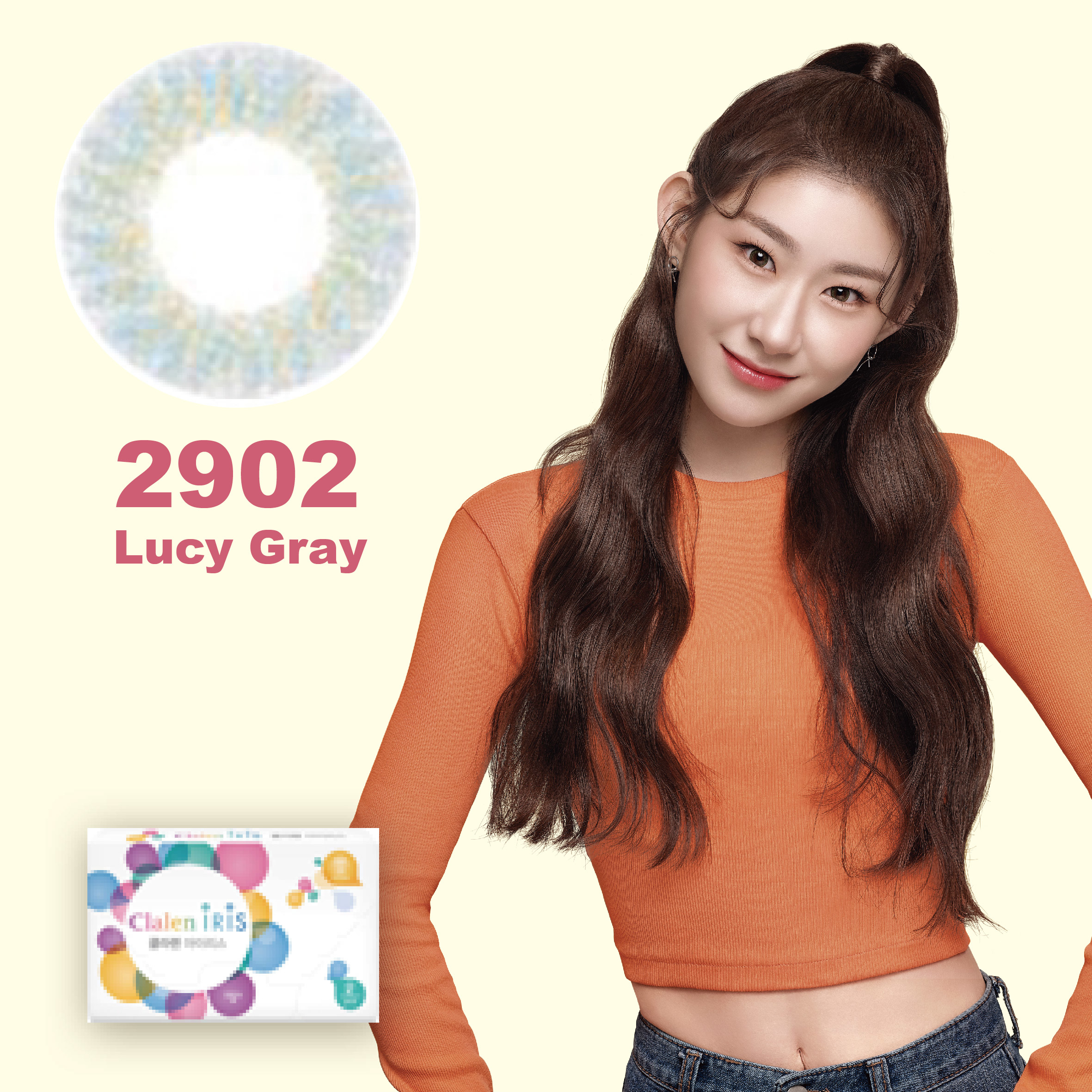 Clalen iris 月拋 - Lucy Gray(2902)