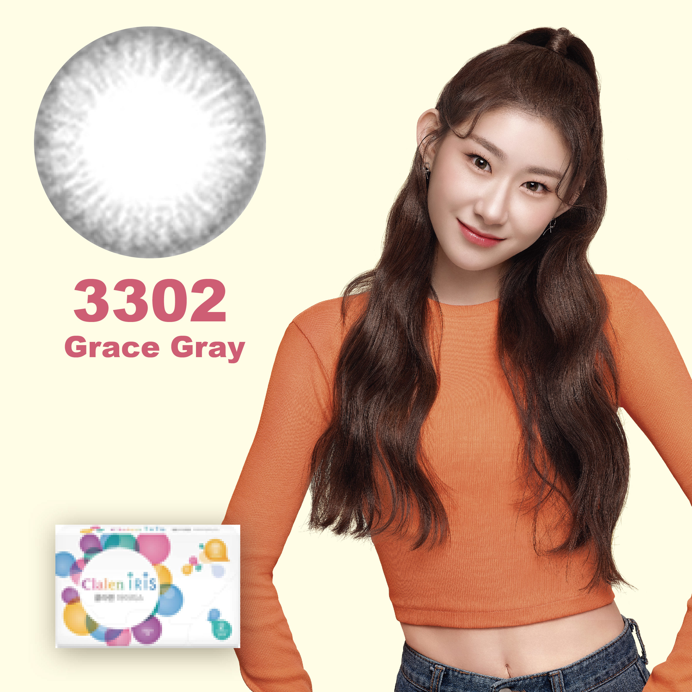 Clalen iris 月拋 - Grace Gray (3302)