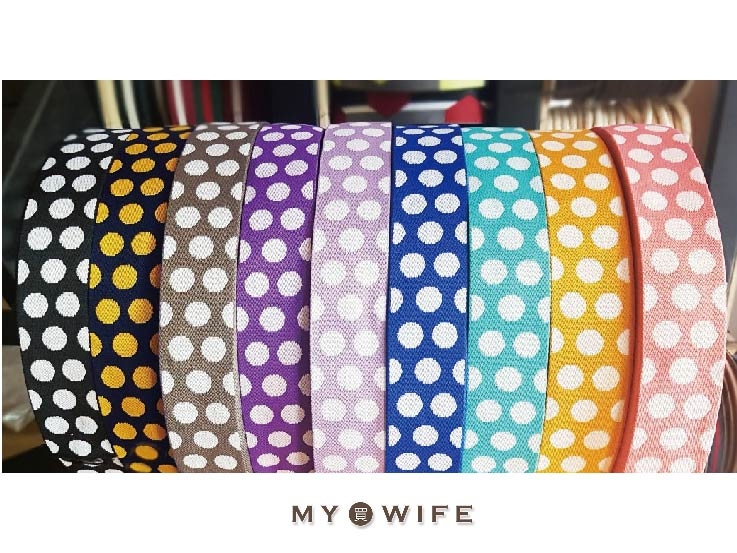 5cm大圓點厚背包織帶(零售)_背包帶/織帶_11色