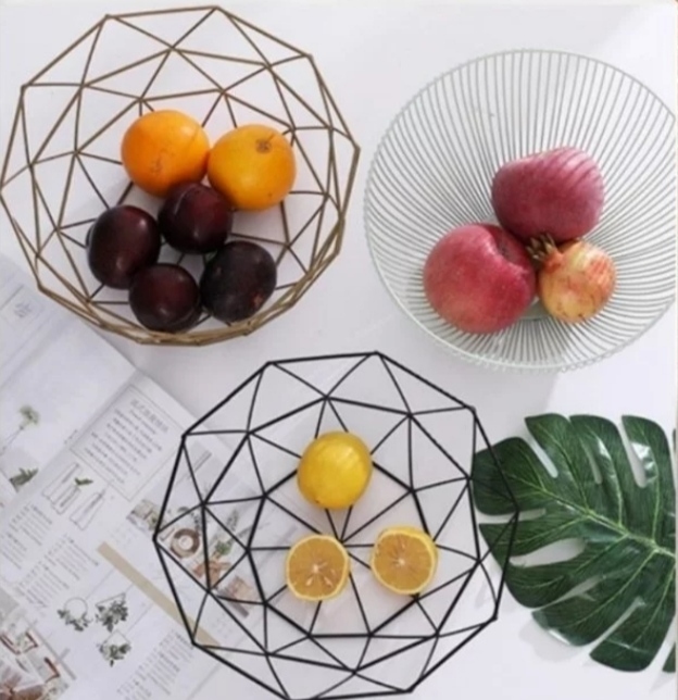 北歐風 金屬鏤空水果籃