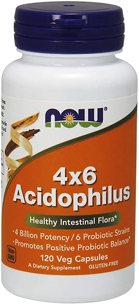 [預購] Now 4x6優勢複合益生菌 120粒 素食 4x6 Acidophilus