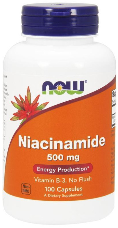 [預購] Now Niacinamide非潮紅菸鹼酸 500mg 100粒 維他命B3