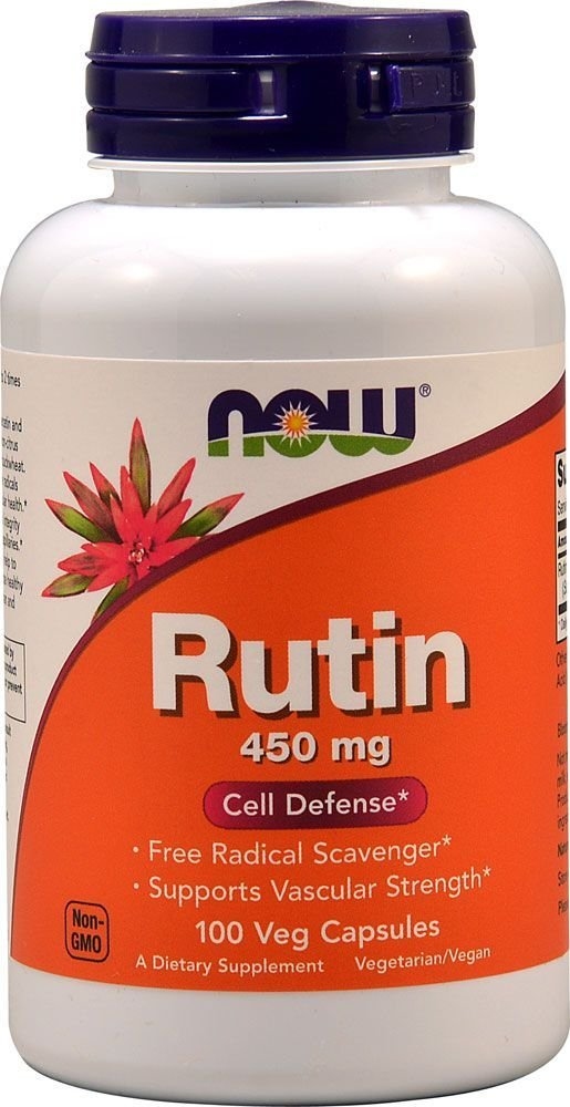 [預購] Now 非柑橘類蘆丁 450mg 100粒 素食 Rutin