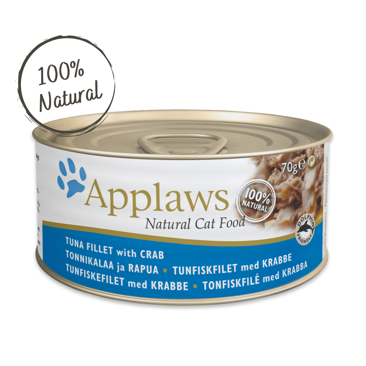 Applaws 天然成貓罐頭 - 吞拿魚+蟹肉 70g