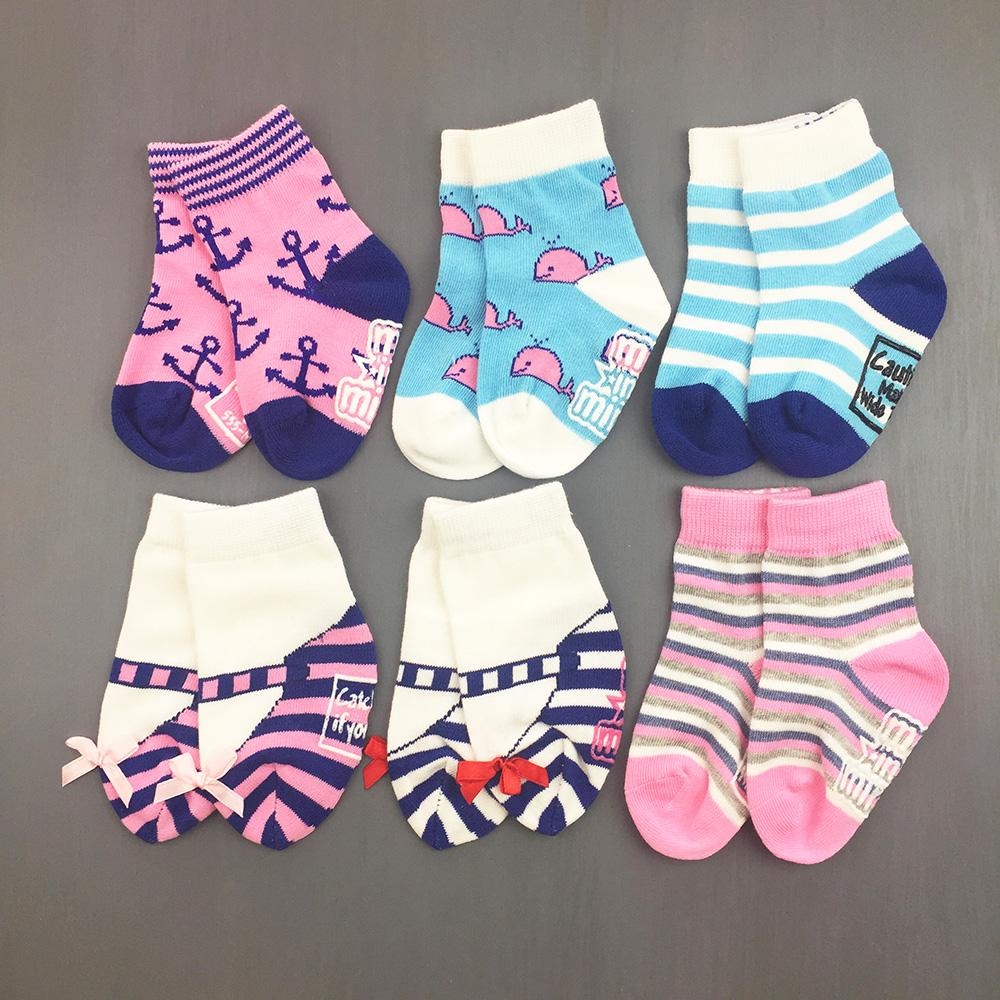 美國 Me in Mind - Girls Nautical | 有機棉兒童棉短襪套裝