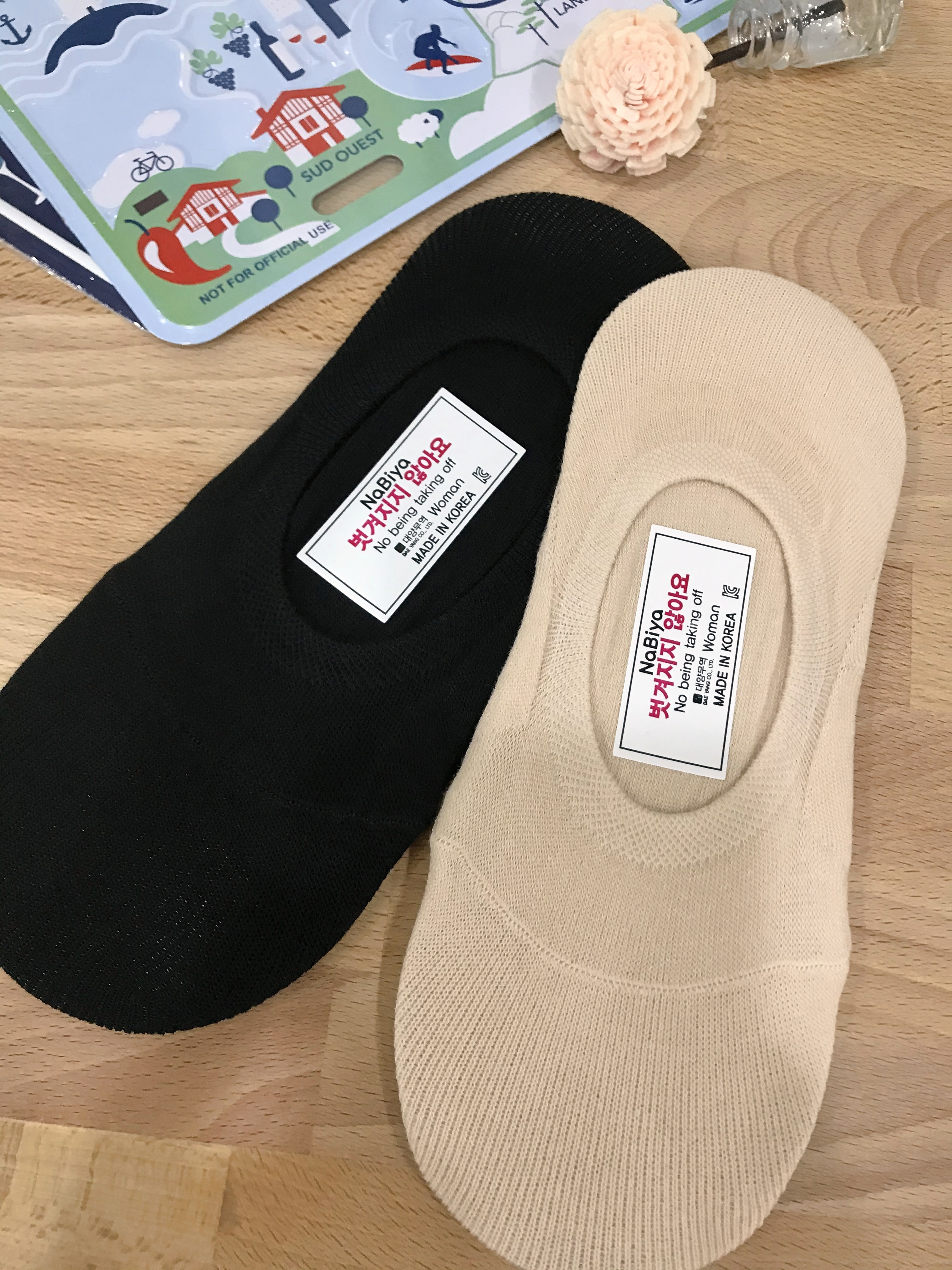 正韓基本棉質隱形襪