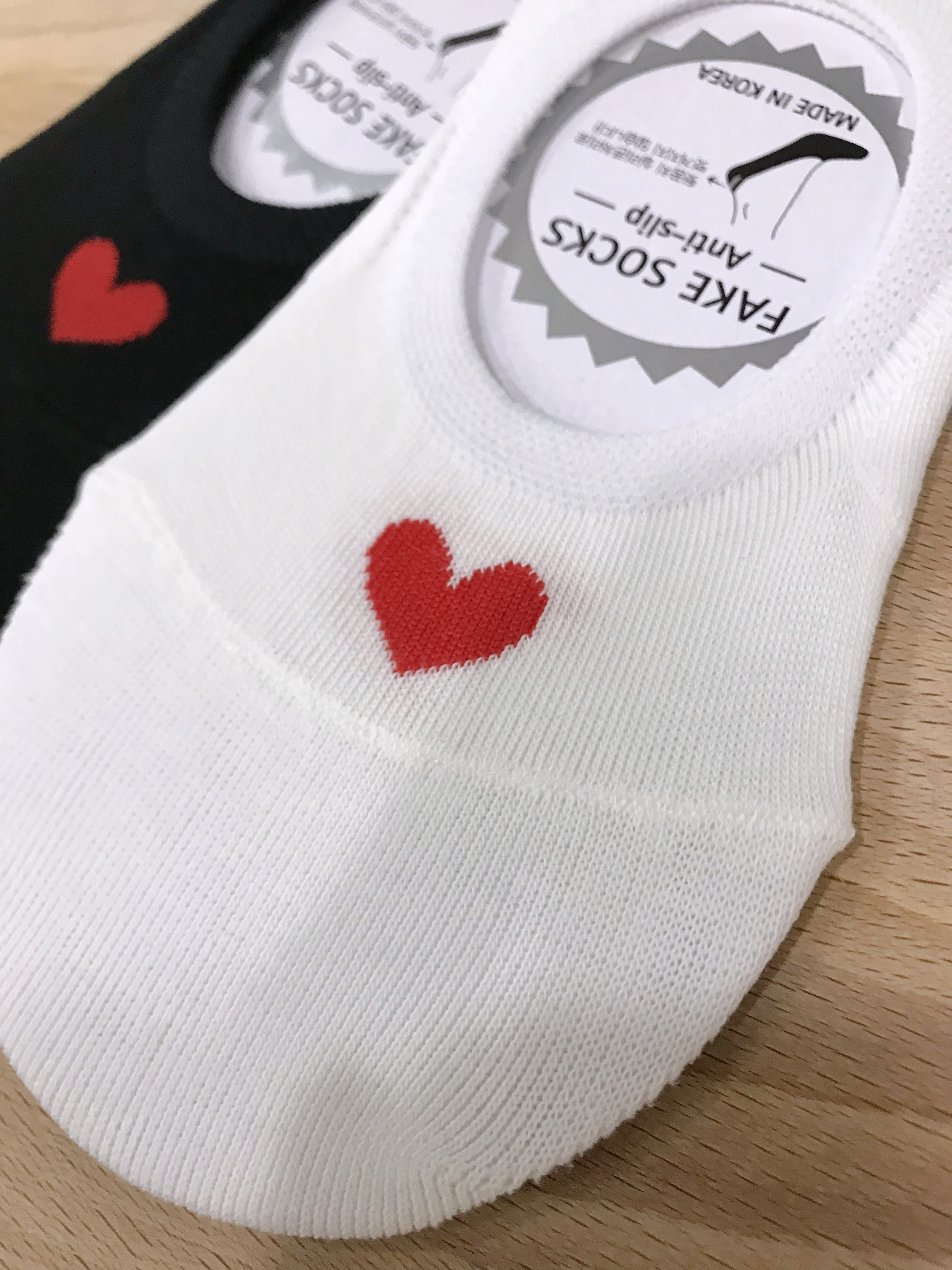 正韓小巧愛心隱形襪