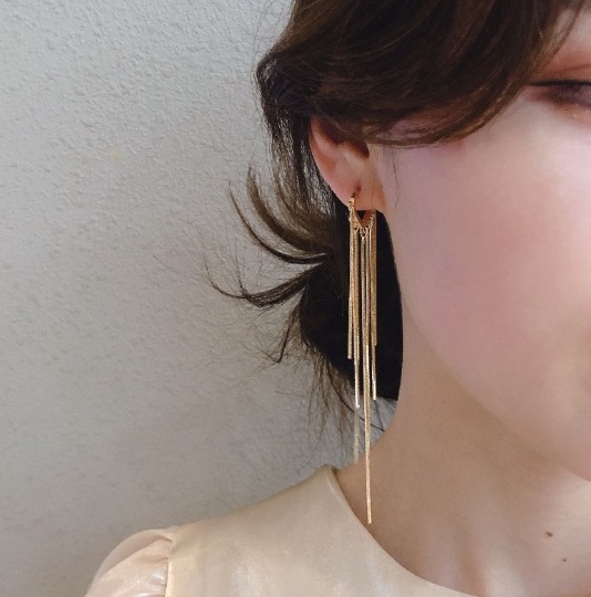 流蘇耳環(925銀針)